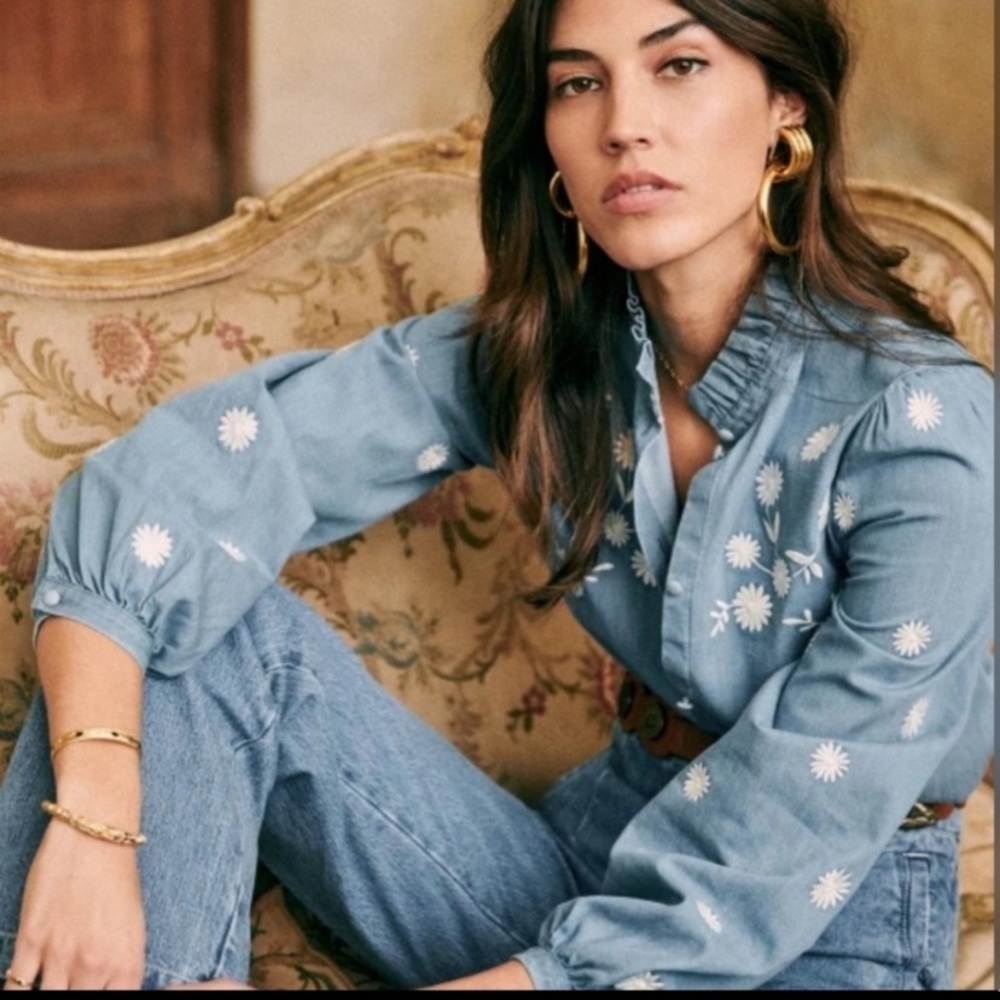 Sezane Lamie Shirt Size 36